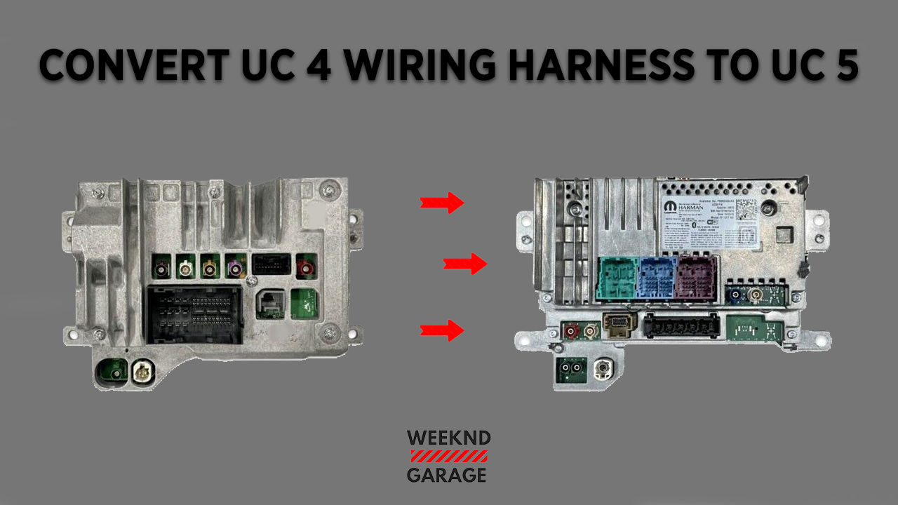 UCONNECT 4 TO 5 RETROFIT CABLES